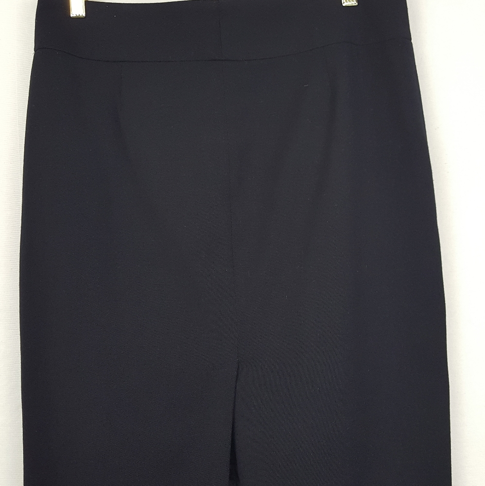 Ralph Lauren Black Label Black Wool Pencil Skirt